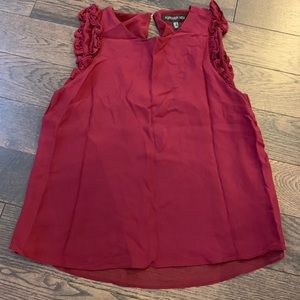 Burgundy top